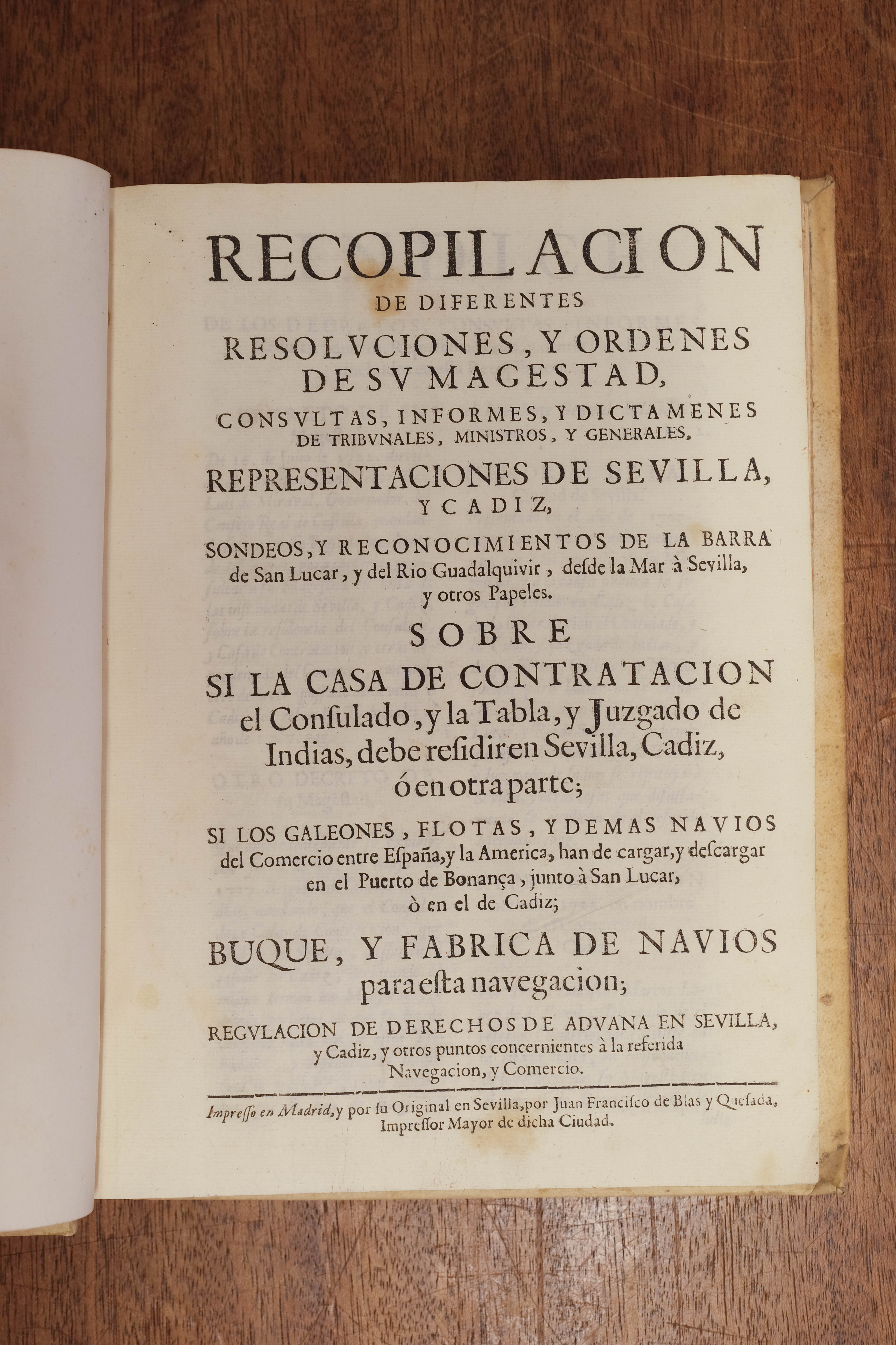 Philip V (King of Spain). Recopilacion de diferentes resoluciones y ordenes, Madrid, 1722 - Image 5 of 10