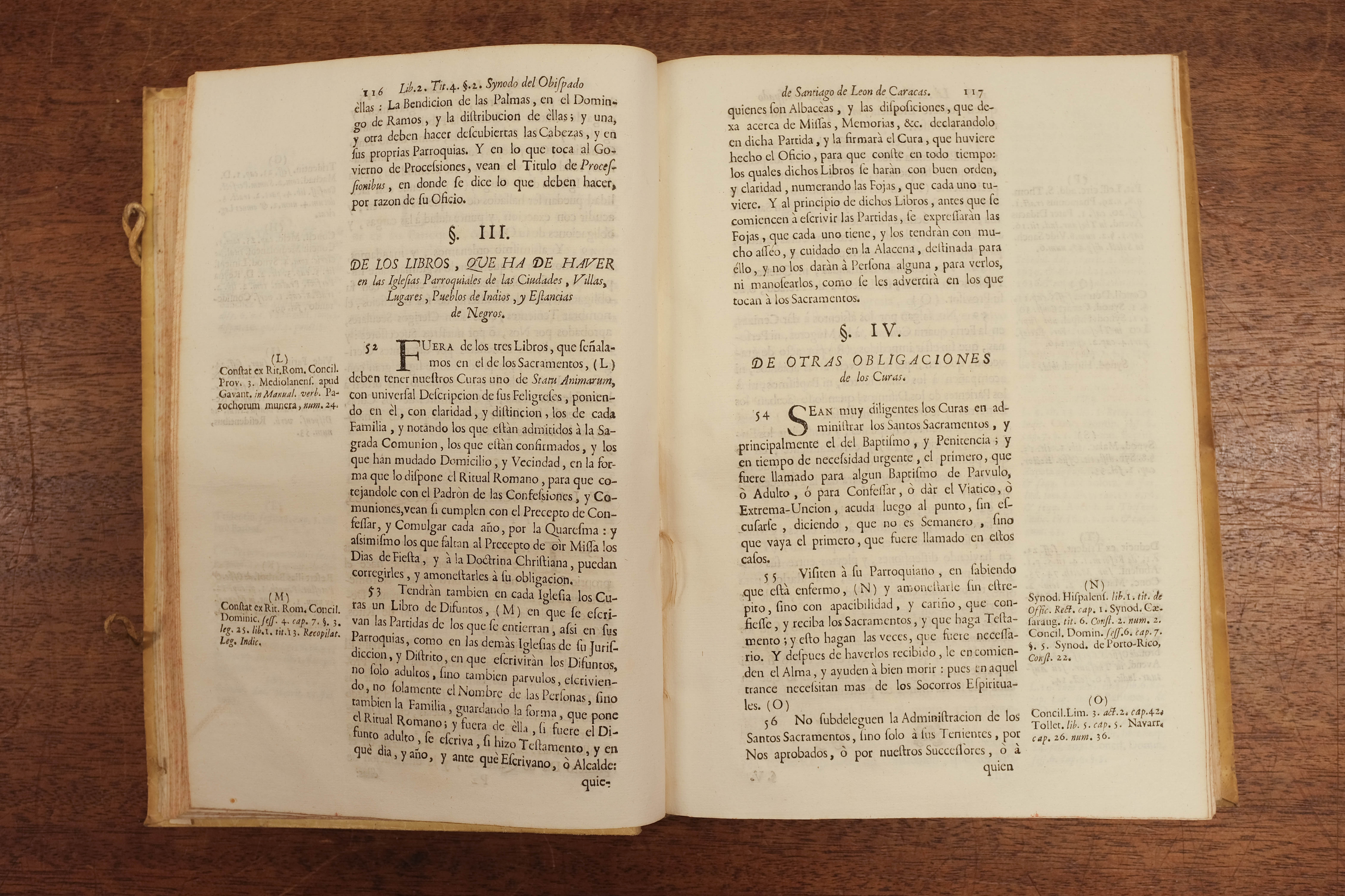 Baños y Sotomayor (Diego). Constituciones Synodales del Obispado de Venezuela, Madrid, 1761 - Image 6 of 9