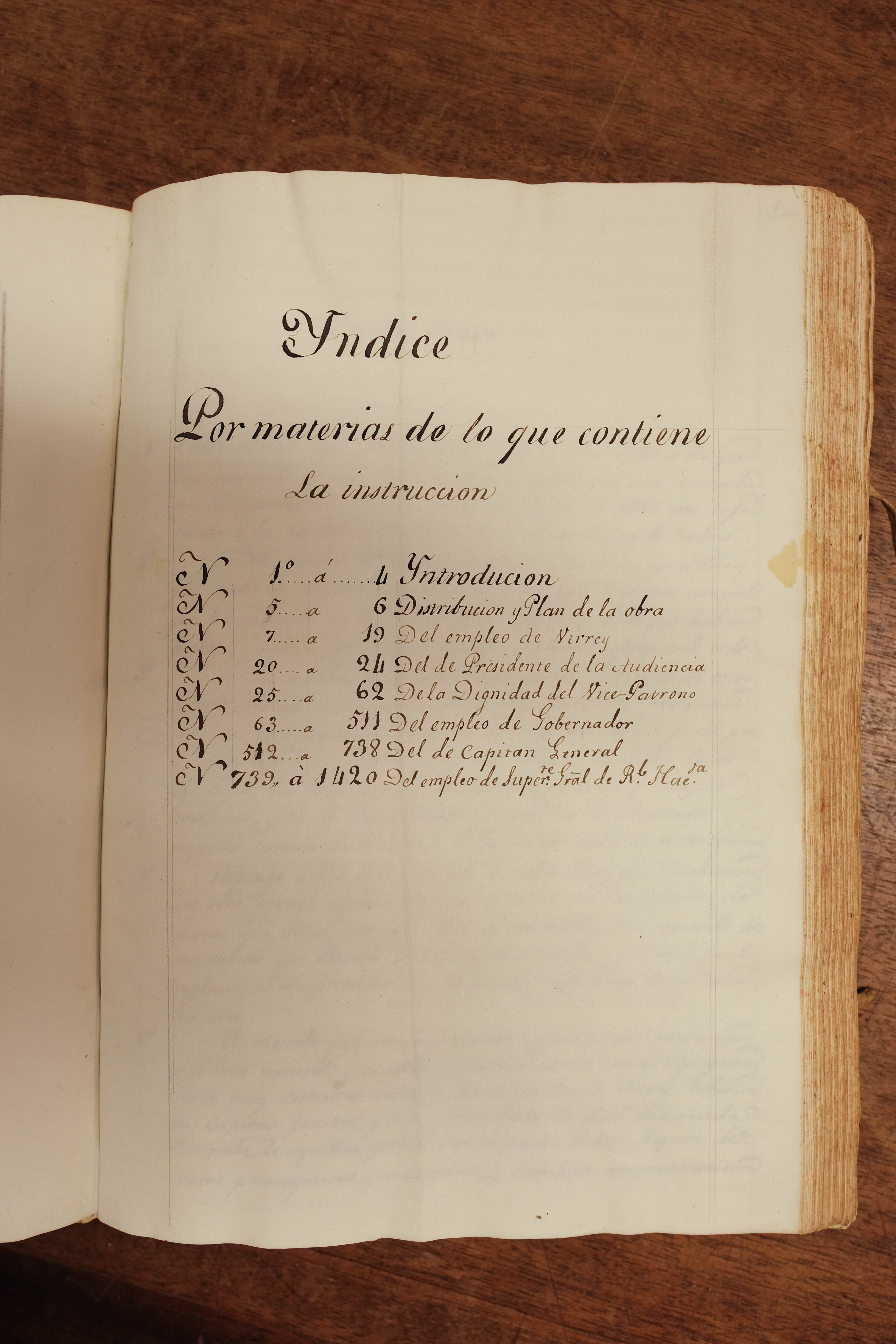 Instruccion del Merito de Providencias. Important manuscript of Vice-Regal decrees, [1794] - Image 6 of 13