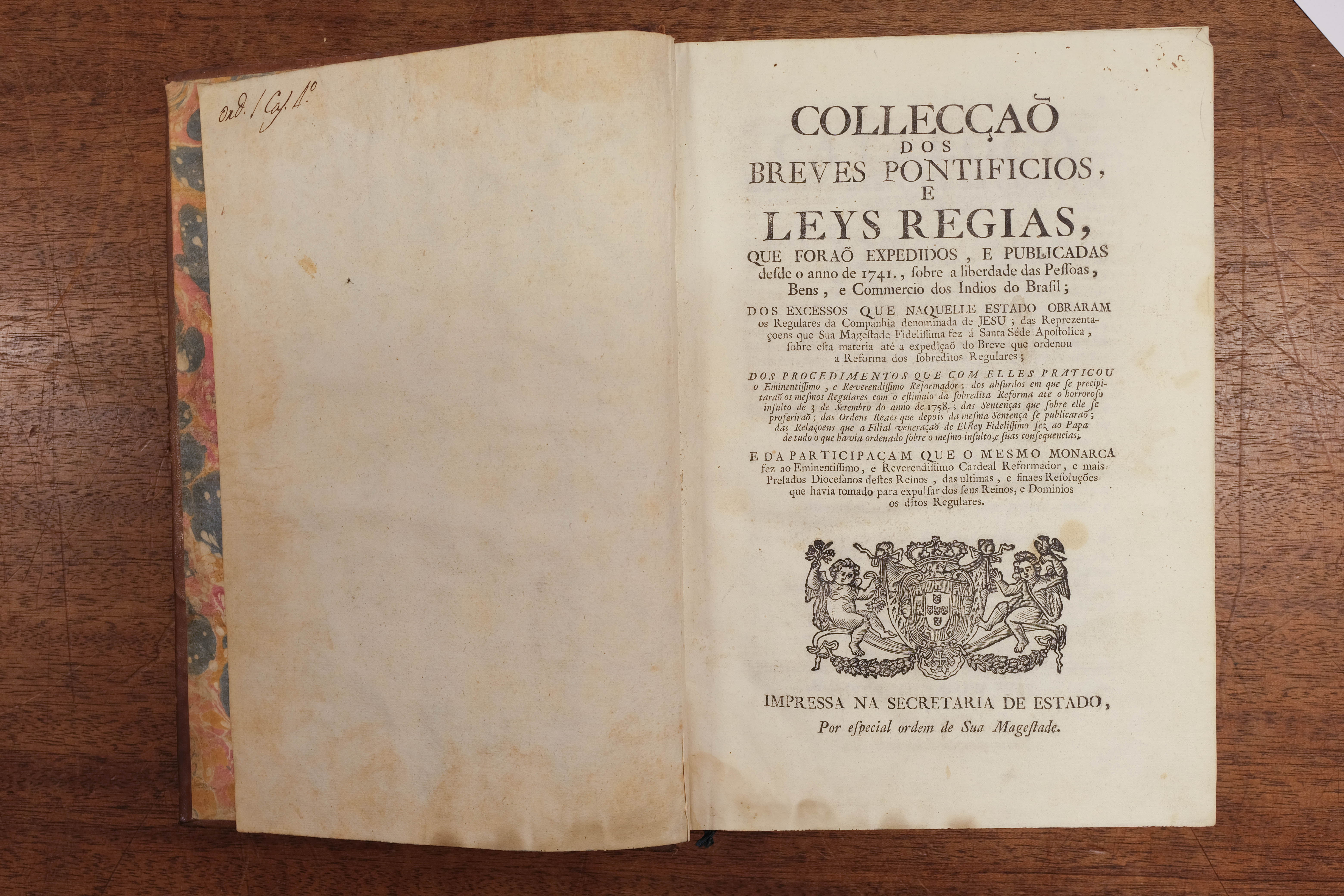 Collecçaõ dos Breves Pontificios e Leys Regias, Lisbon, 1760 - Image 6 of 14