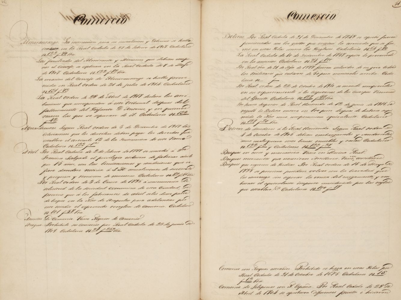 Filipinas: Decretos Reales, manuscript volume in Spanish, mid-19th c.