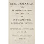 Real Ordenanza para el Establecimiento…, 1782-83