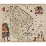 Lincolnshire. Jansson (Jan), Lincolnia comitatus Anglis Lyncolne Shire, circa 1648