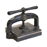 * Bookpress. A cast iron bookpress