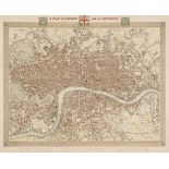 London. Walker (J & C), A Plan of London and its Environs, 1840