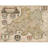 * Wales. Blome (Richard), A Generall Mapp of South Wales..., [1673]