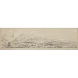 * Afghanistan. 'View of Istalif in Koh Daman by C. Masson Esq', pencil-sketch, 1844