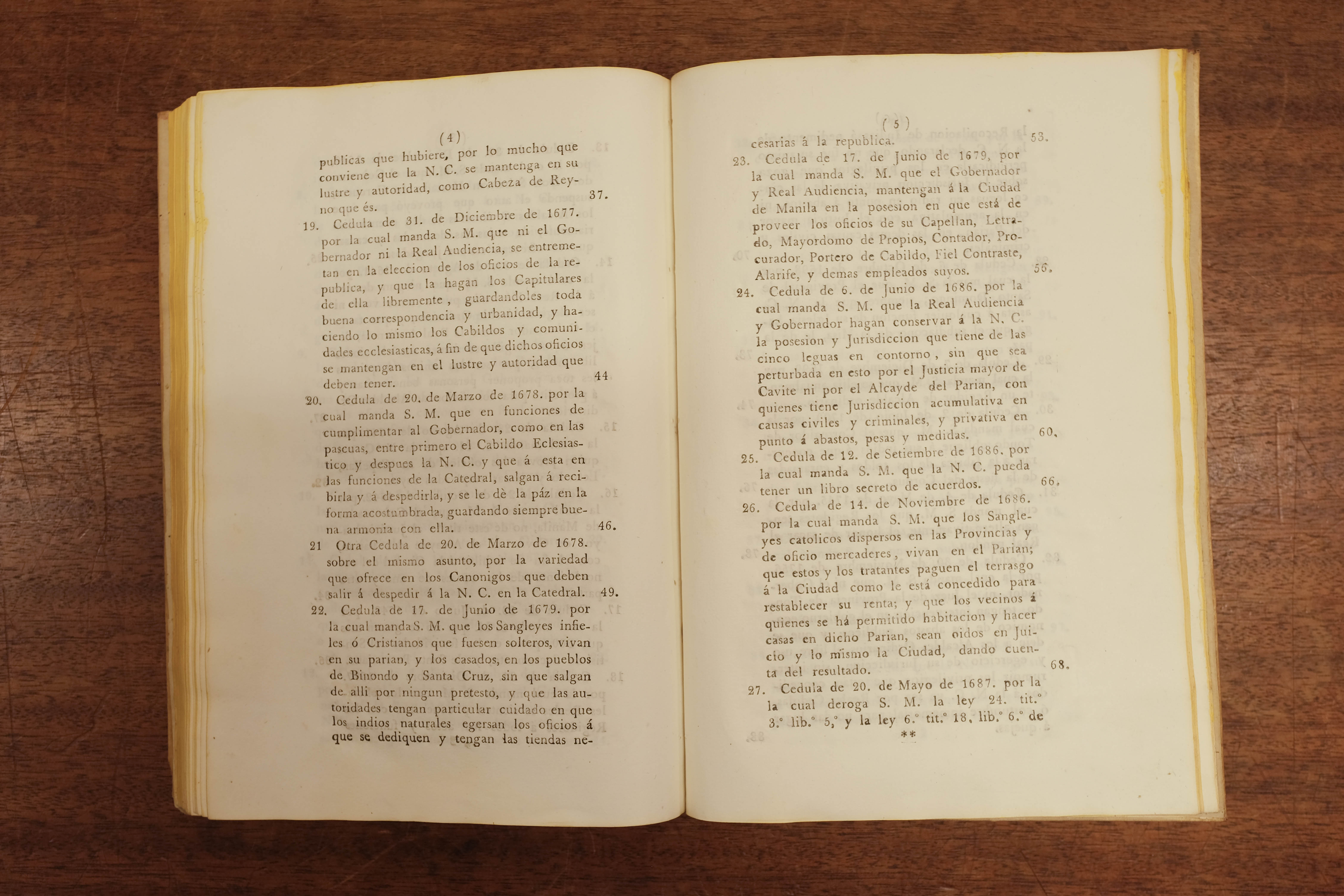 Filipinas. Cedulario de la Insigne, Muy Noble, y siempre Leal Ciudad de Manila, Manila, 1836 - Image 9 of 9