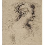 * Dietrich (Christian Wilhelm Ernst, 1712-1774). Head portrait of a lady