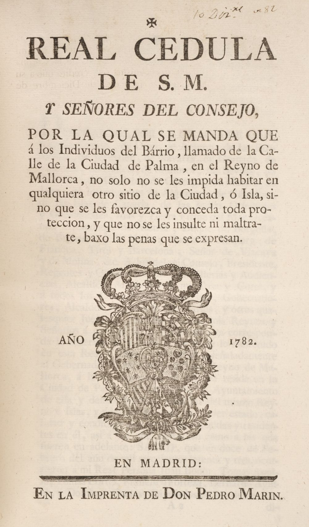 A sammelband of 62 items on the Administration of Spain..., 1760-90 - Image 3 of 23