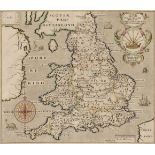 * England & Wales. Saxton (C. & Hole G.), Englalond Anglia Anglo Saxonum..., 1637