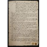 * Bristol. Document relating to land at Bristol quay left to John Jones & daughter, 23 July 1586