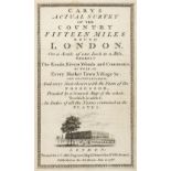 Cary (John). Cary's Actual Survey of the Country Fifteen Miles round London, 1786