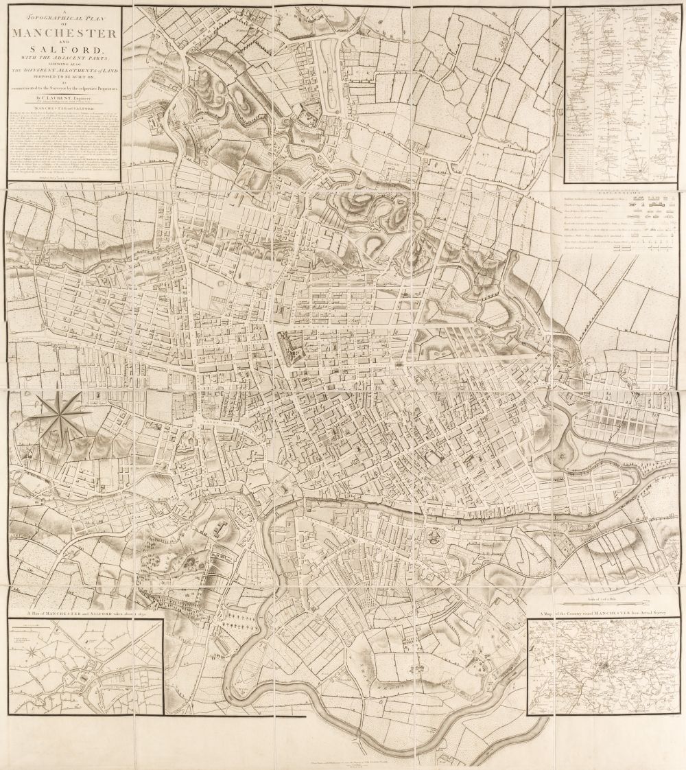 Aikin (John). A Description of the Country from Thirty to Forty Miles Round Manchester, 1795