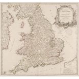England & Wales. De Vaugondy (Robert), Le Royaume D'Angleterre..., 1753