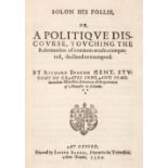 Beacon or Becon (Richard). Solon his Follie, 1st edition, Oxford, 1594