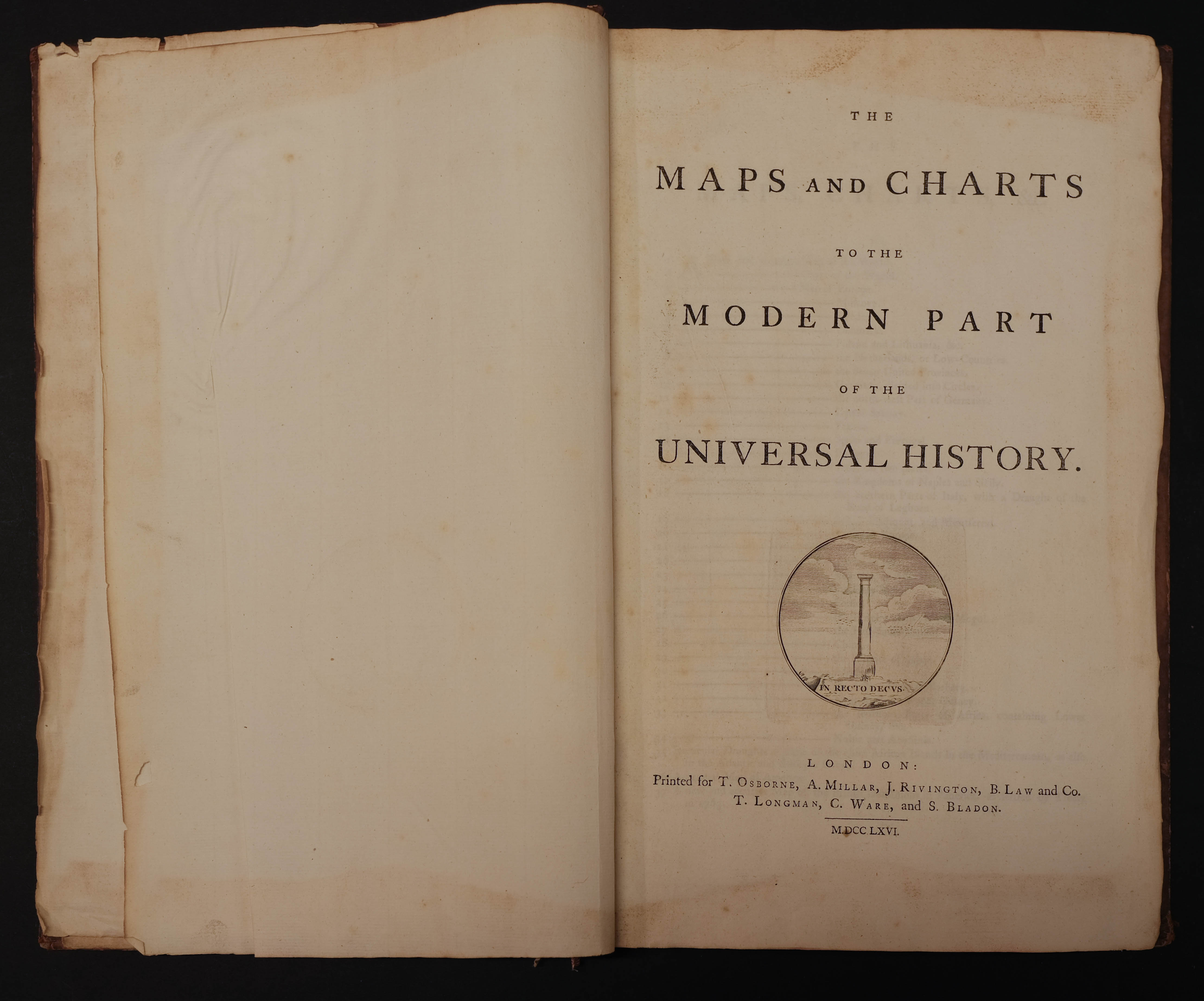 Bowen (Emanuel). The Maps and Charts to the Modern Part of the Universal History, 1766 - Image 3 of 13