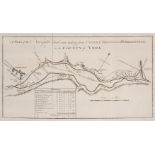 Canal maps. A collection of 14 maps of British canals, 18th century