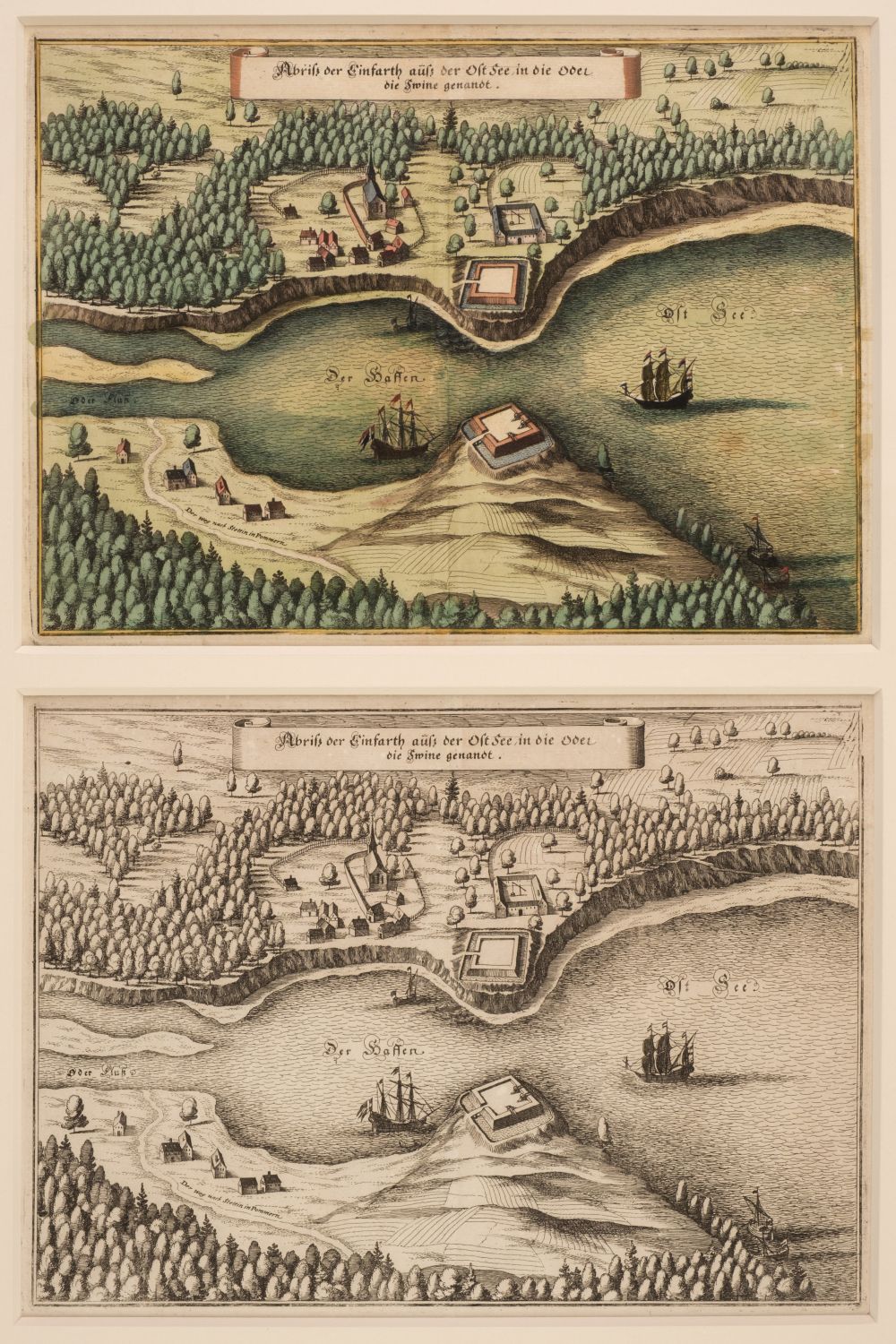 * Poland. Swinemunde (Swinoujscie), Merian (M.), Abriss der Einfarth..., circa 1652