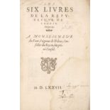 Bodin (Jean). Les Six Livres de la Republique, 1577