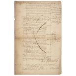 * Pitt (William, the younger, 1759-1806). Document signed, 17 July 1782
