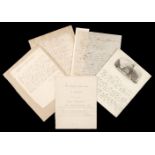 * Abolitionists. Group of autograph manuscripts, early 19th century, including Opie, Roscoe, Smith