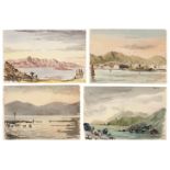 Far East. Sketchbook & watercolours made by T. G. C. Knight, 1948-9, including views of Hong Kong