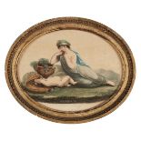 * Bacchante. Four oval stipple engravings, circa 1800