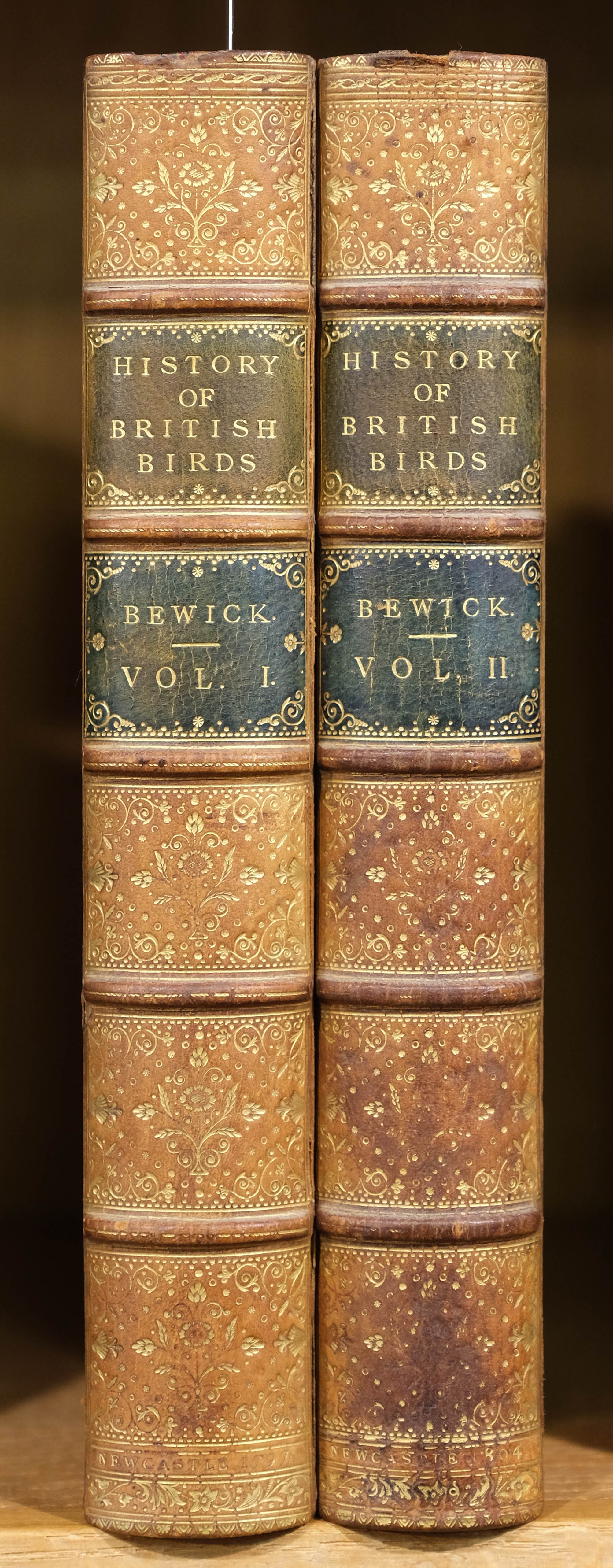 Bewick (Thomas). History of British Birds (Land/Water Birds), 2 vols. 1st ed., Newcastle, 1797-1804