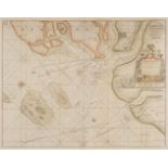 Collins (Capt. Greenville). Three sea charts, circa 1720