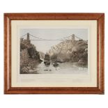 * Bristol. Fagan (J. lithographer), Suspension Bridge over the Avon at Clifton, circa 1865