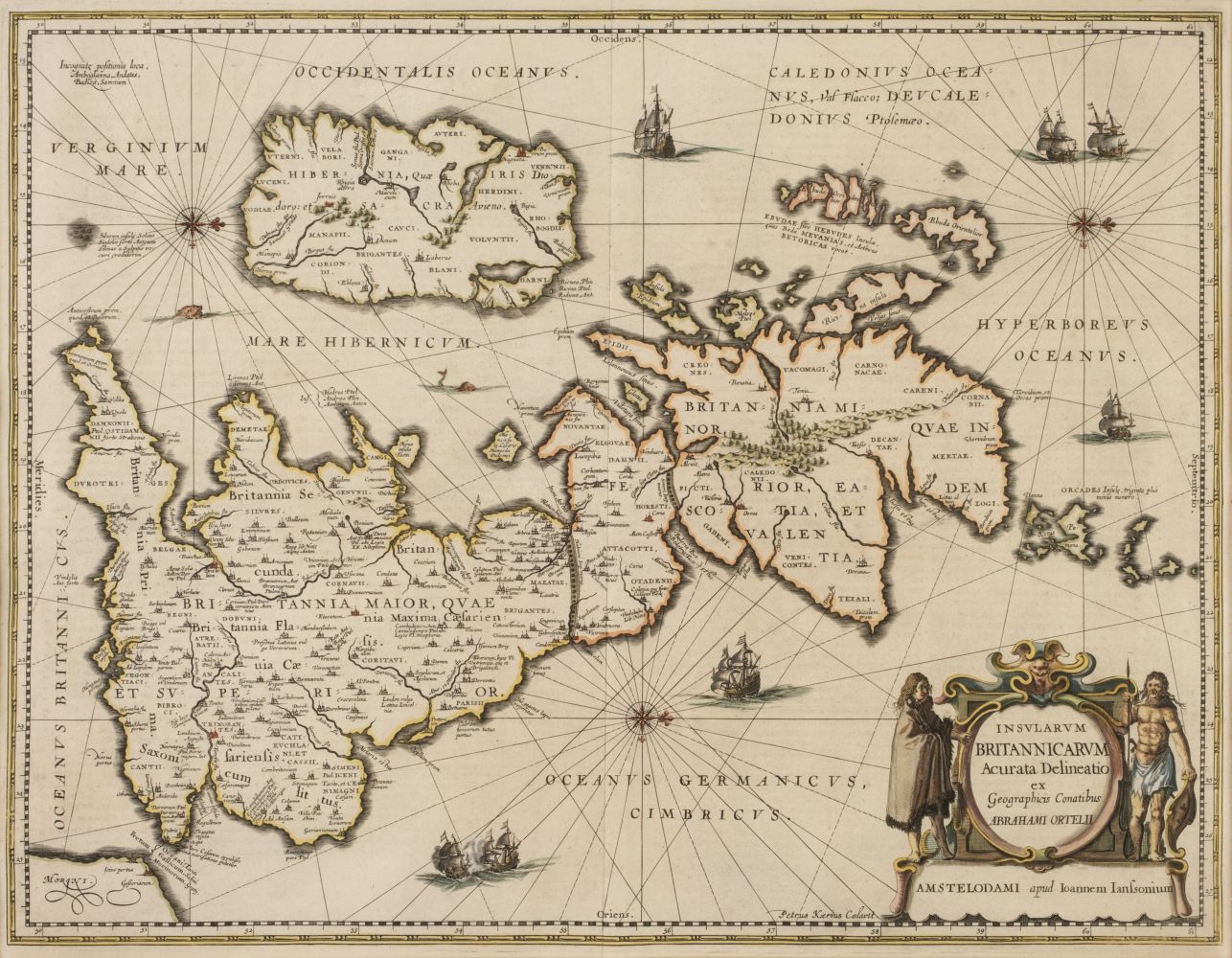 * British Isles. Jansson (Jan & Ortelius Abraham), Insularum Britannicarum..., circa 1646