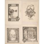 * Bookplates. 3 albums of bookplates compiled by Edward Alan Greene, late 19th & early 20th century