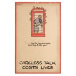 * Fougasse (pseud., really Cyril Kenneth Bird). Careless Talk Costs Lives, circa 1940