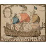 * Maritime. The London. A New First-rate Man of War, lately Launches at Chatham, circa, 1740