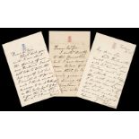 * Palmerston (Emily Temple, Viscountess, 1787-1869). Autograph Letters