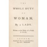 Kenrick (William). The Whole Duty of Woman, 1st edition, 1753