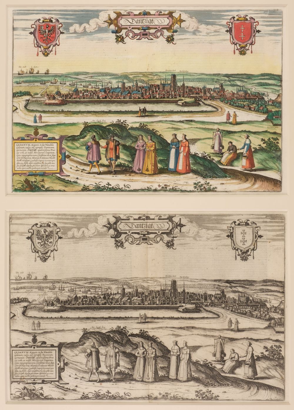 * Gdansk/Danzig. Braun (Georg & Hogenberg Franz), Dantzigt, Cologne, circa 1580