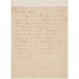 * Gordon (Charles George, 1833-1885). Autograph letter signed, 'C.G. Gordon', 4 February 1873