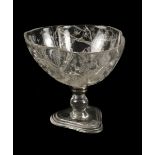 * Rock crystal. An Austrian rock crystal tazza probably c.1700