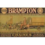* Cycling. Brampton advertising poster c.1910