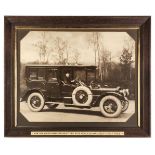 * Daimler. A carbon print photograph of King George Vs Daimler