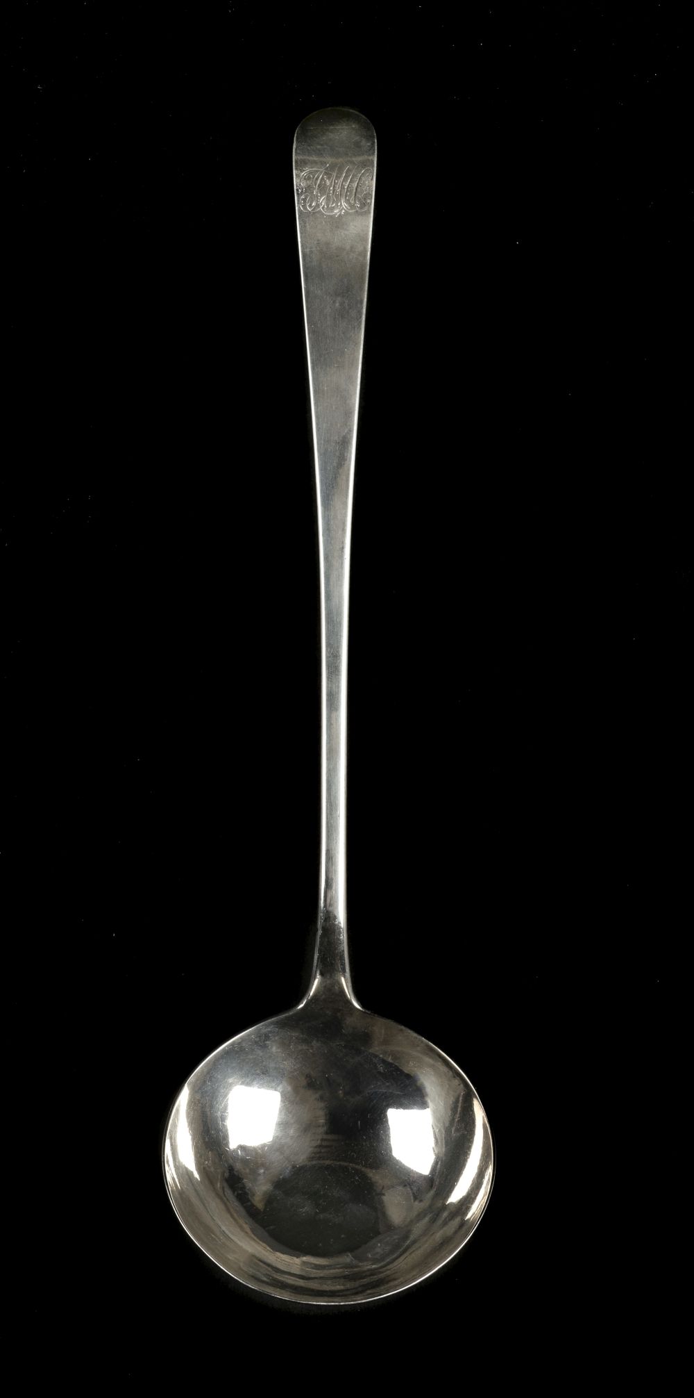 * American Silver. A silver soup ladle by Thomas Underhill, New York c.1785