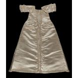 * Christening gown. A mid 18th century silk christening gown