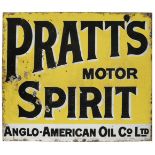* Pratts. A Pratt's Motor Spirit enamel sign