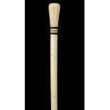 * Walking Stick. A George III whale bone walking stick