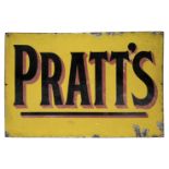 * Pratts. A Pratt's enamel sign