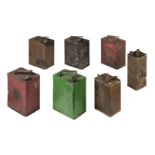 * Petrol Cans. A collection of vintage petrol cans