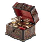 * Boulle Work. A 19th century French Boulle Work perfume box
