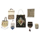 * Bags. A Regency reticule, early 19th century